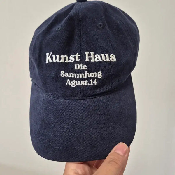 [BUNJANG] Kunst Haus Navy Cap / 쿤스트하우스 볼캡 네이비