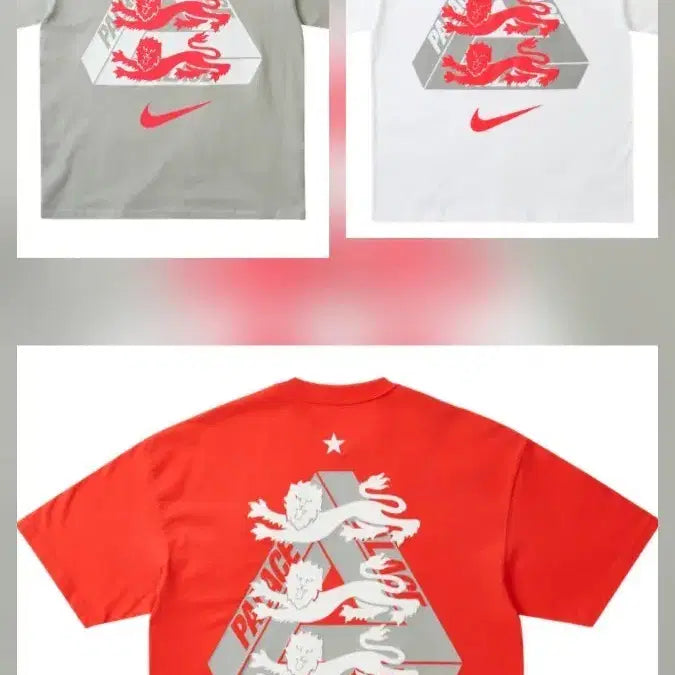 [BUNJANG] Palace x Nike England T-Shirt Crimson Gray White / M, XL) 팔라스 x 나이키 잉글랜드 티셔츠 빨강 크림슨 그레이