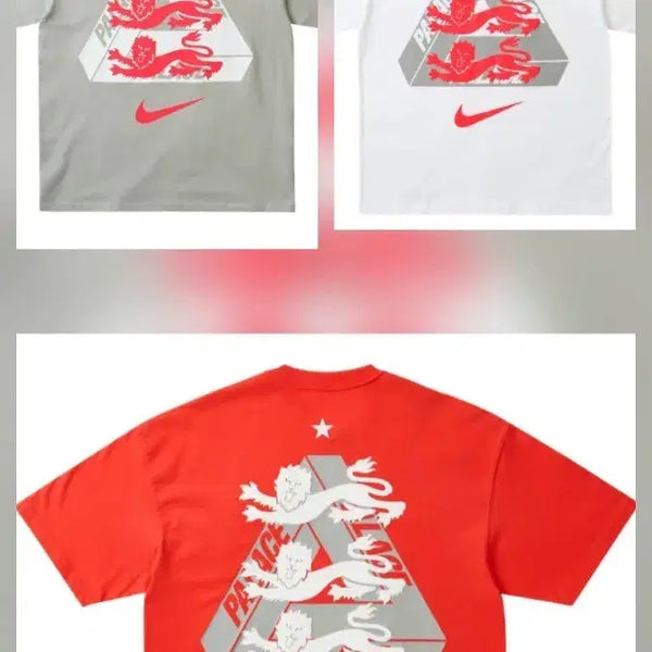 [BUNJANG] Palace x Nike England T-Shirt Crimson Gray White / M, XL) 팔라스 x 나이키 잉글랜드 티셔츠 빨강 크림슨 그레이