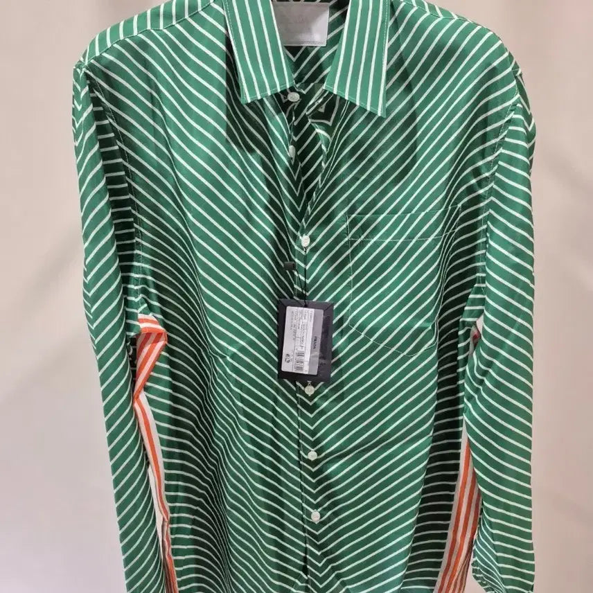 [BUNJANG] Prada Genuine Silk Long Sleeve Shirt Size 41 / 프라다 정품 실크 셔츠 41사이즈 새상품 판매합니다