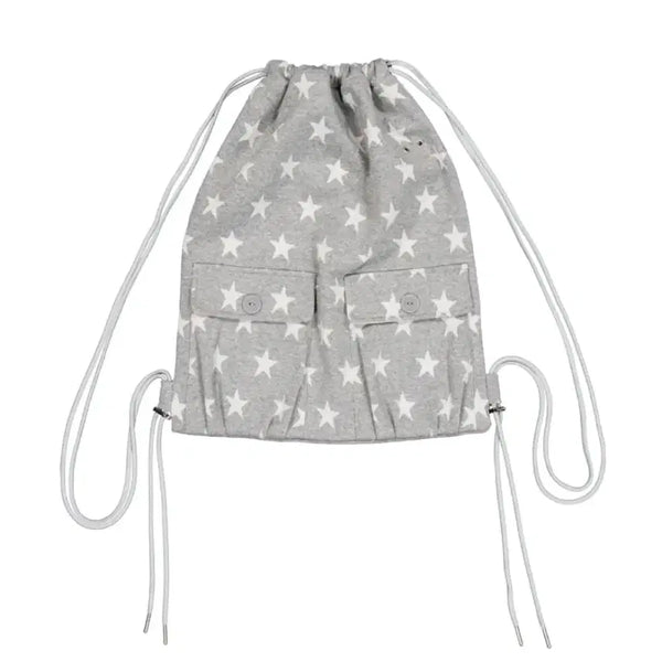 [BUNJANG] EXO Pocket Gym Sack Melange Grey / 셋업이엑스이 스타 포켓 짐색 멜란지 그레이