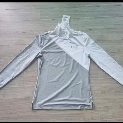 [BUNJANG] South Cape Women's Long Sleeve Polo Shirt White/Gray Size 67 / 사우스케이프 긴팔 폴로티 흰색 새거 치마 투웨이 67