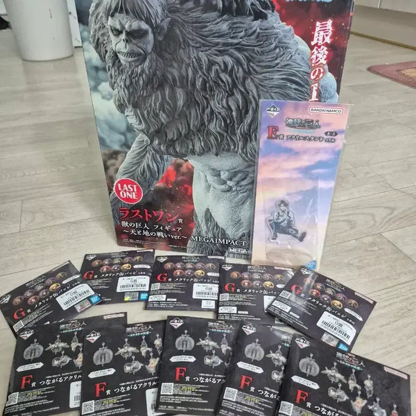 [BUNJANG] Attack on Titan Zeke Yeager Beast Titan Figure Bundle Set / 진격거 라원 짐승거인 사진속구성 일괄판매