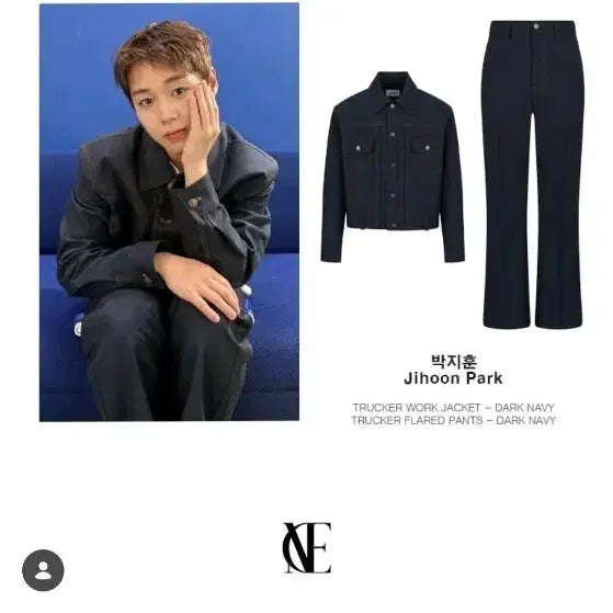 [BUNJANG] Nois trucker work jacket M Dark Navy / 노이스 트러커 워크 자켓 M