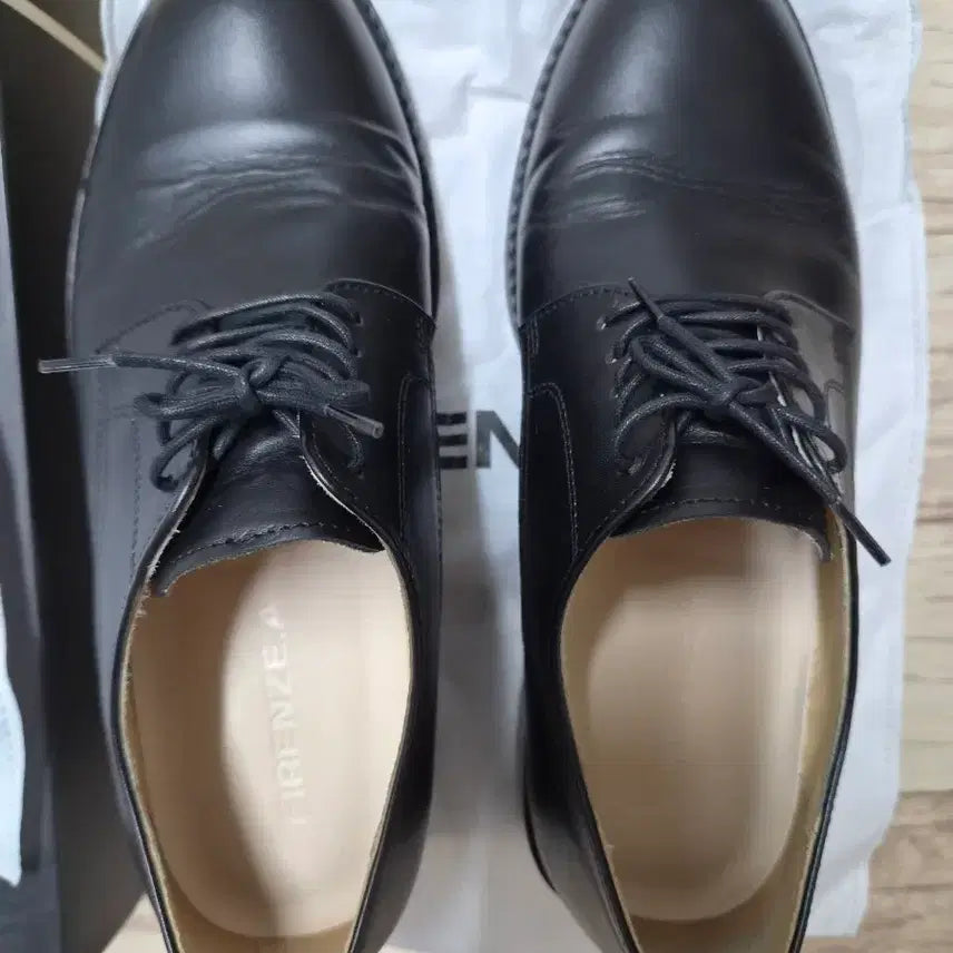 [BUNJANG] Firenze Atelier Men's Black Leather Shoes / 피렌체 아뜨리에 남성 구두 블랙