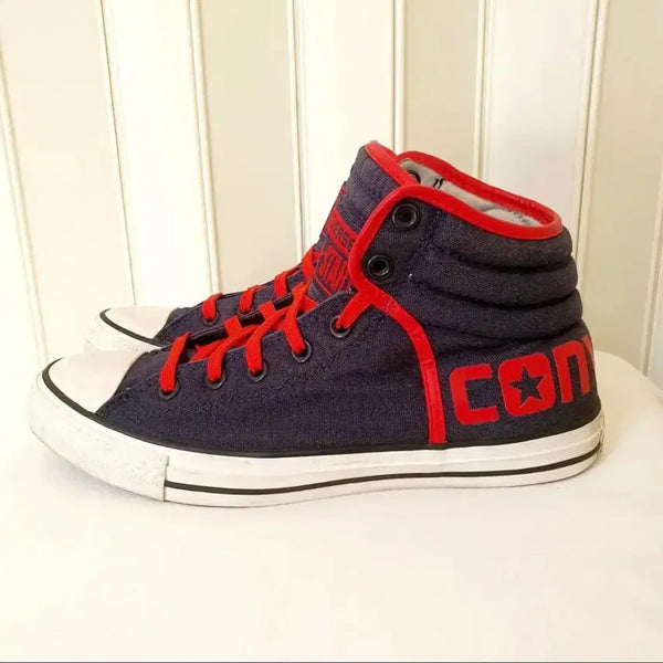 [BUNJANG] Converse Vintage High-Top Navy Red / 빈티지 컨부스 하이탑 네이비 레드 270,275
