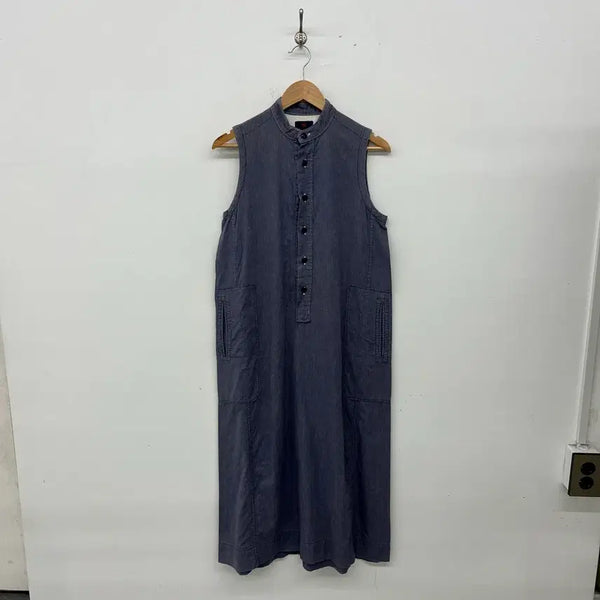 [BUNJANG] 45rpm Vintage Striped Sleeveless Dress Women's L / 45rpm 빈티지 스냅 스트라이프 민소매 원피스 여성L