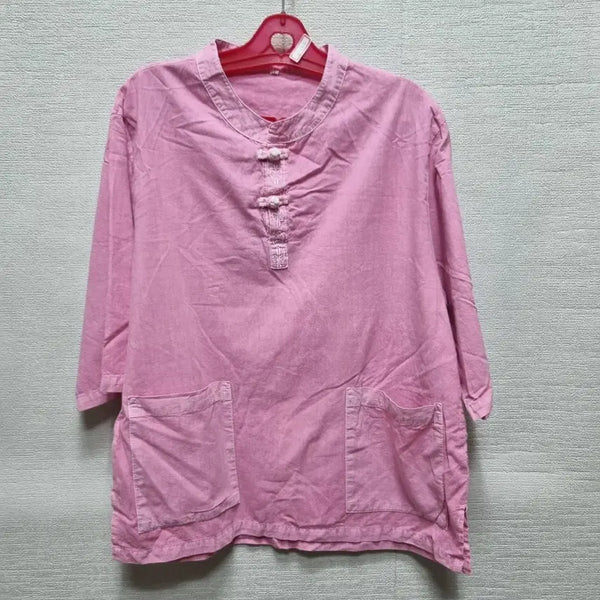 [BUNJANG] K-Style Daily Hanbok Top (Pink, 7/8 Sleeve) / z140 생활한복 상의