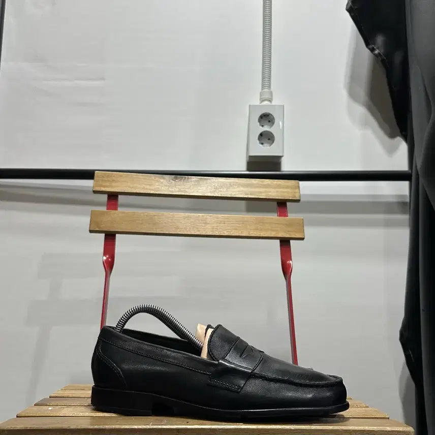 [BUNJANG] Rockport Men's Black Leather Fanny Loafers / 255) 락포트 구두 남성 남자 로퍼 패니로퍼 블랙 레더