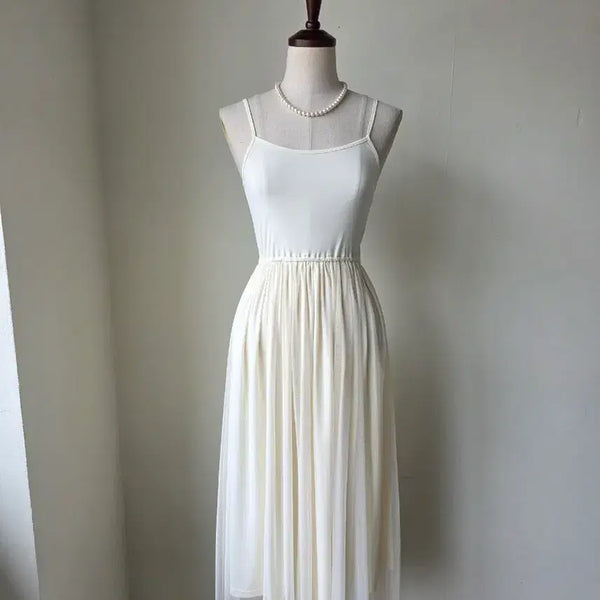 [BUNJANG] Layered Chiffon Long Dress / 레이어드 쉬폰 롱 원피스