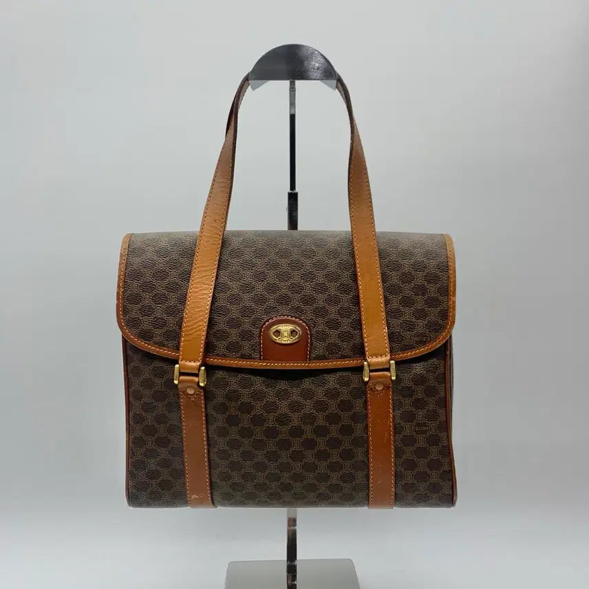 [BUNJANG] Celine Macadam Triomphe Tote Bag Brown / 267002477 셀린느 마카담 트리옹프 토트백 브라운