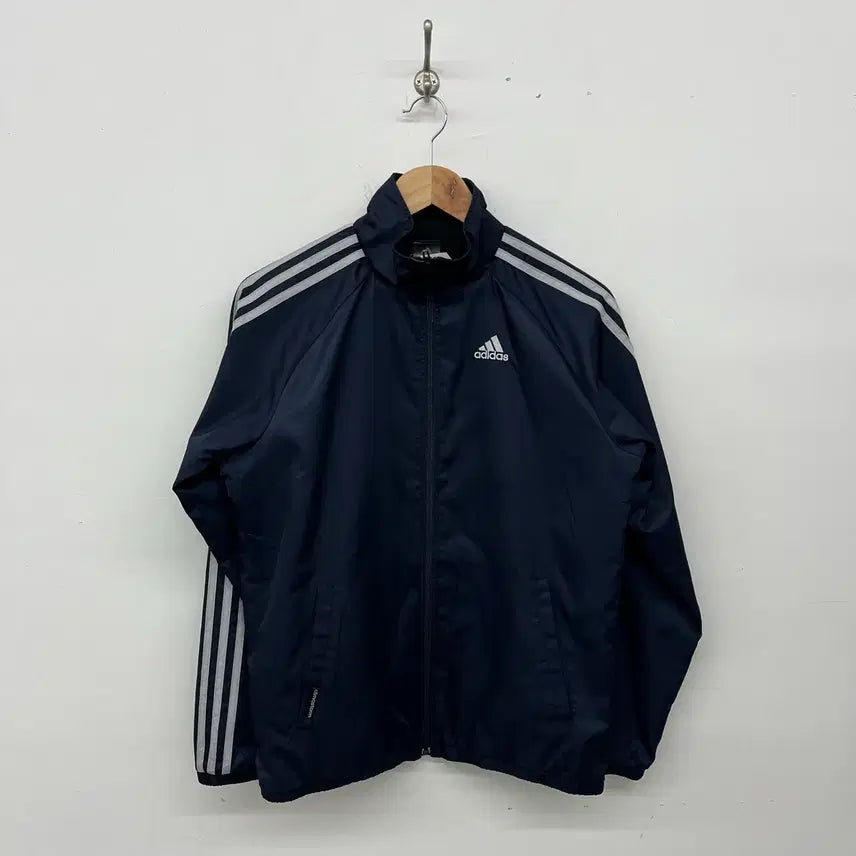 [BUNJANG] Adidas Vintage Windbreaker Navy Unisex M / 아디다스 빈티지 바람막이 네이비 공용M