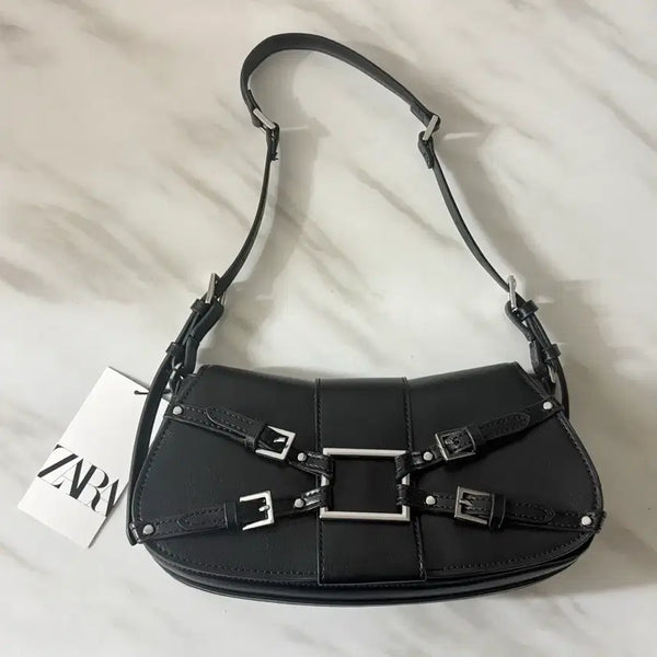 [BUNJANG] ZARA Shoulder Bag Black / ZARA 자라 숄더백 블랙 가방
