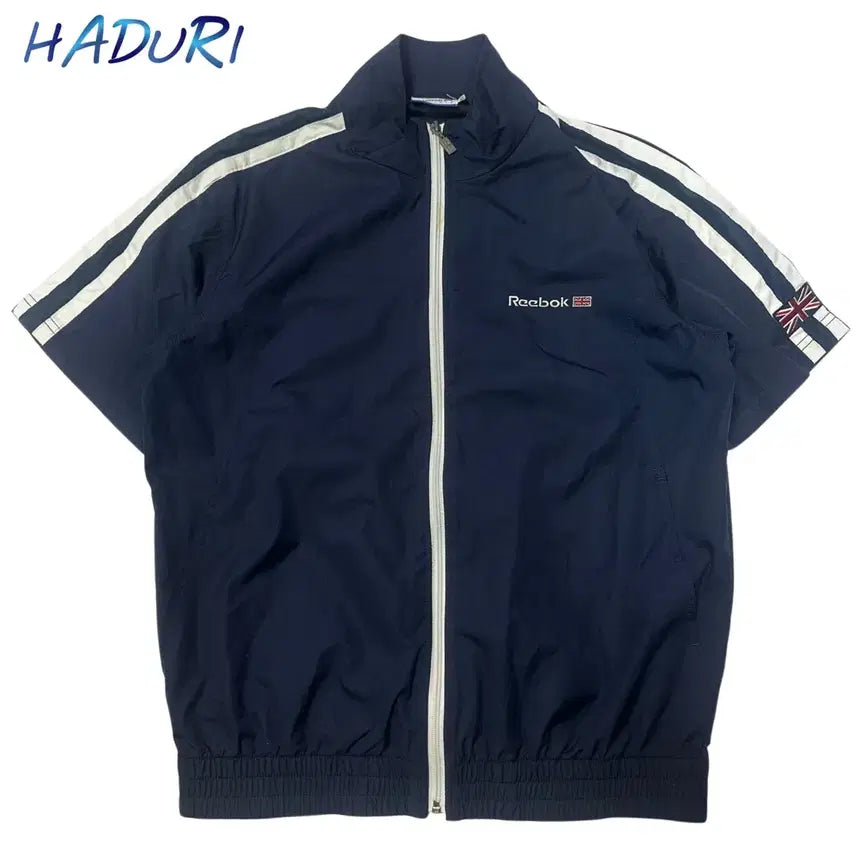 [BUNJANG] Reebok 00s England Navy Windbreaker 100 / 리복 00s 잉글랜드 네이비반팔바람막이 100