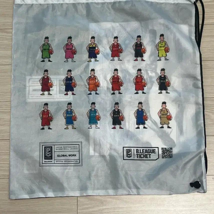 [BUNJANG] B.League x GLOBAL WORK Collaboration String Bag / B.리그 글로벌워크 콜라보 백