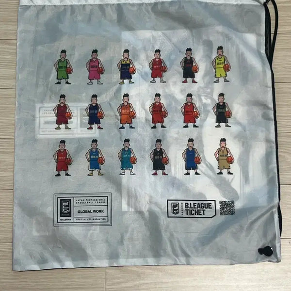 [BUNJANG] B.League x GLOBAL WORK Collaboration String Bag / B.리그 글로벌워크 콜라보 백