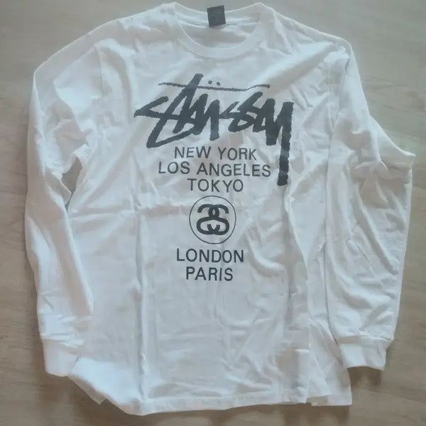 [BUNJANG] Stussy World Tour Long Sleeve T-Shirt / M 스투시 월드투어 롱슬리브 긴팔티