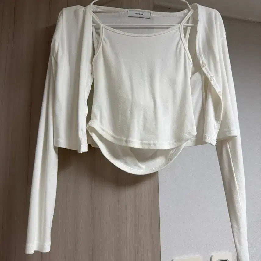 [BUNJANG] Maybins Sleeveless Cardigan Set / 메이빈스 나시 가디건 세트