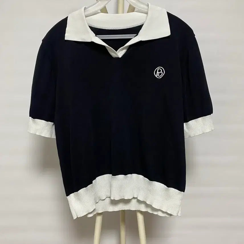 [BUNJANG] PURDY GOLF Knit Short Sleeve Skirt Set XL Black / PURDY GOLF 니트 반팔 스커트 세트 XL 블랙 (77~88)