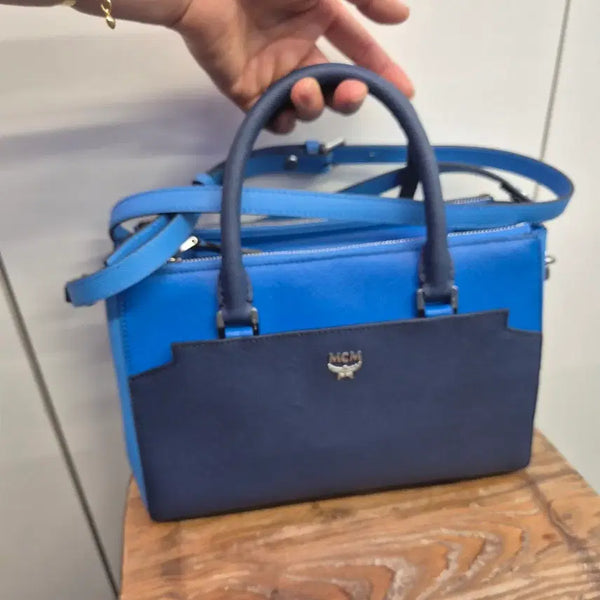 [BUNJANG] MCM Tote Bag Blue/Navy / MCM 토트백 블루/네이비