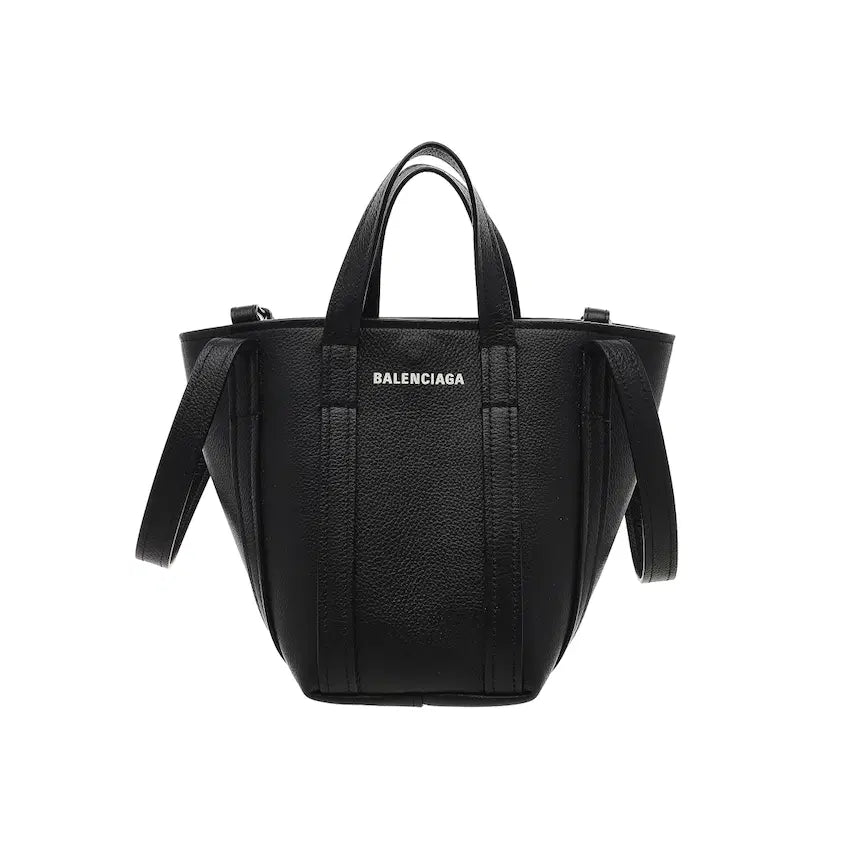 [BUNJANG] Balenciaga Everyday XS North South Tote Shoulder Bag Black Leather / 발렌시아가 에브리데이 XS 노스 사우스 토트 겸 숄더백