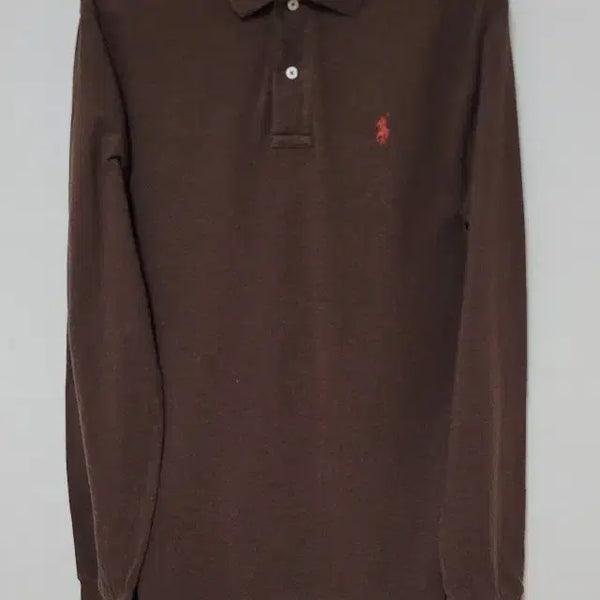 [BUNJANG] Polo Ralph Lauren Brown Long Sleeve Polo Shirt L / 폴로 랄프로렌 브라운 긴팔 카라티 L