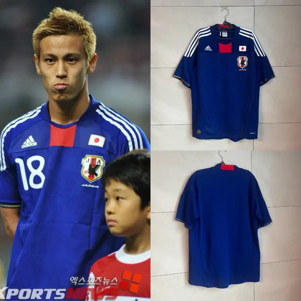 [BUNJANG] 2010 FIFA World Cup South Africa Adidas Japan National Football Team Home Jersey / 2010 남아공 월드컵 아디다스 일본 축구 국대 유니폼 [XO]