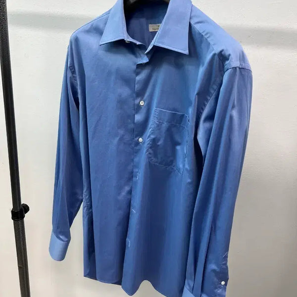 [BUNJANG] Ermenegildo Zegna Blue Cotton Shirt / 110) 에르메네질도제냐 블루셔츠