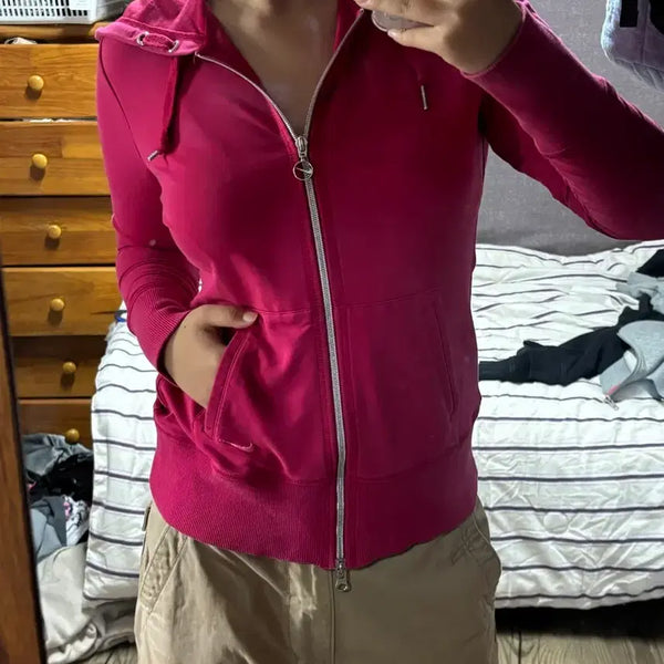 [BUNJANG] Nike Hot Pink Rare Hoodie Zip-Up / 나이키 핫핑크 희귀 후드집업