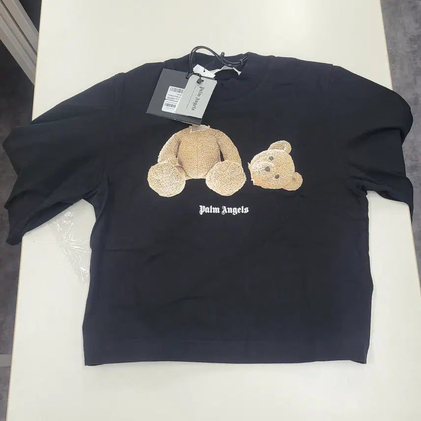 [BUNJANG] Palm Angels Women's XS Bear Cropped T-Shirt / 팜엔젤스 사이즈xs 베어 크롭 반팔티