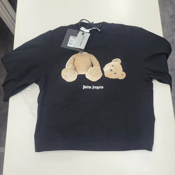 [BUNJANG] Palm Angels Women's XS Bear Cropped T-Shirt / 팜엔젤스 사이즈xs 베어 크롭 반팔티