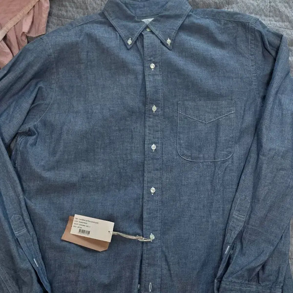 [BUNJANG] Orslow Chambray Button-Down Shirt / [4] 오어슬로우 샴브레이 버튼다운 셔츠