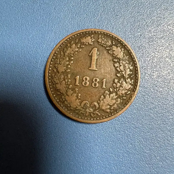 [BUNJANG] 1881 Austro-Hungarian Empire 1 Heller Coin / 1881년 1헬라루 오스트리아 제국 동전