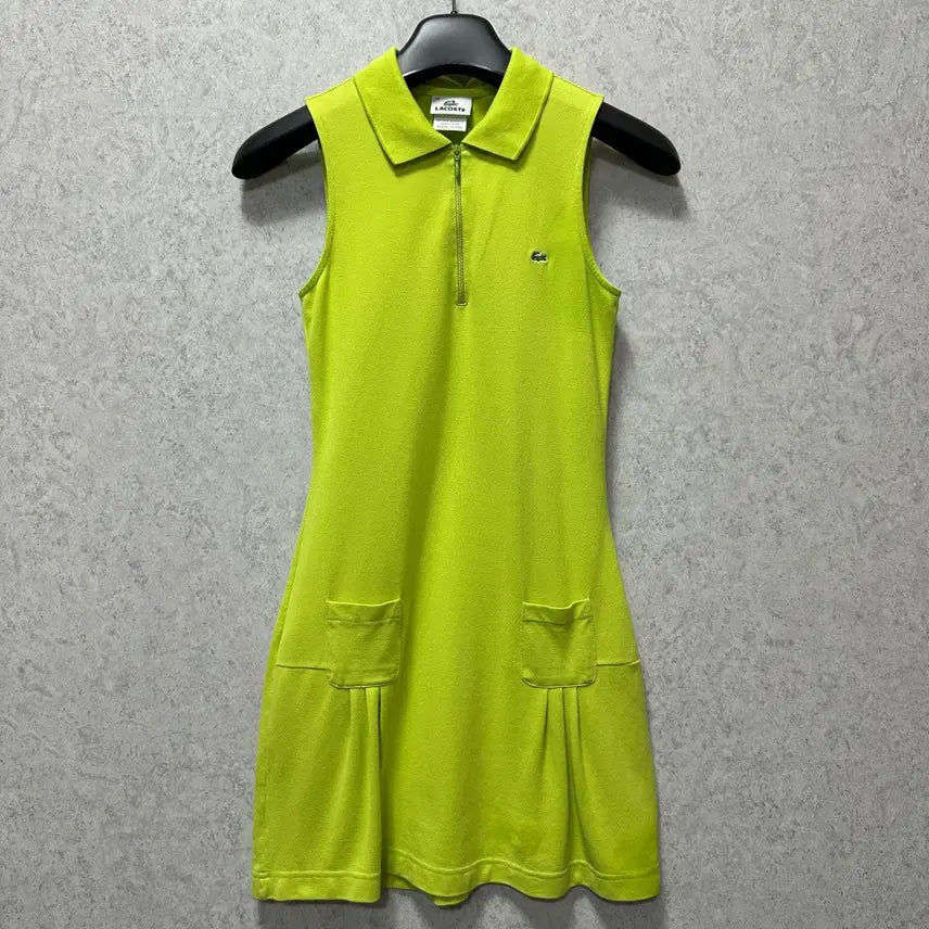 [BUNJANG] Lacoste Women's Sleeveless Collar Dress Size XS / 85 라코스테 여자 민소매 카라 원피스