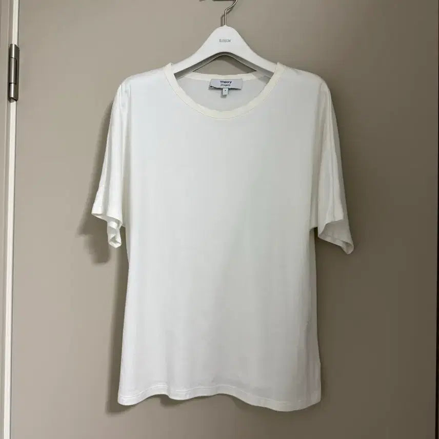 [BUNJANG] Theory Cotton Silk Short Sleeve T-Shirt / 띠어리 반팔 티셔츠(코튼+실크)