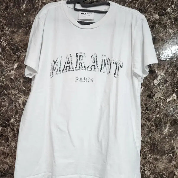 [BUNJANG] Marant Etoile Short Sleeve T-Shirt White / 마랑 에투알 반팔 티셔츠 화이트