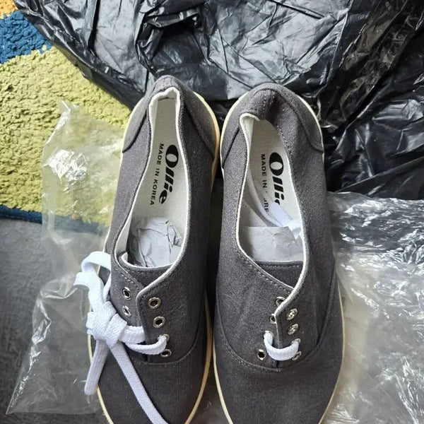 [BUNJANG] Olive Sneakers Dark Grey Size 245 / 올리브 스니커즈 다크 그레이245
