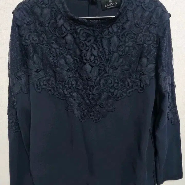 [BUNJANG] Lanvin Collection Navy Blouse / 랑방 블라우스