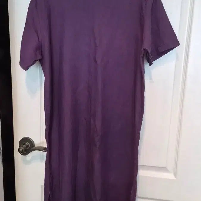 [BUNJANG] Purple Side-Slit Home Wear/Underwear Set - Size 55 / (새)마 반가슴55 길이105