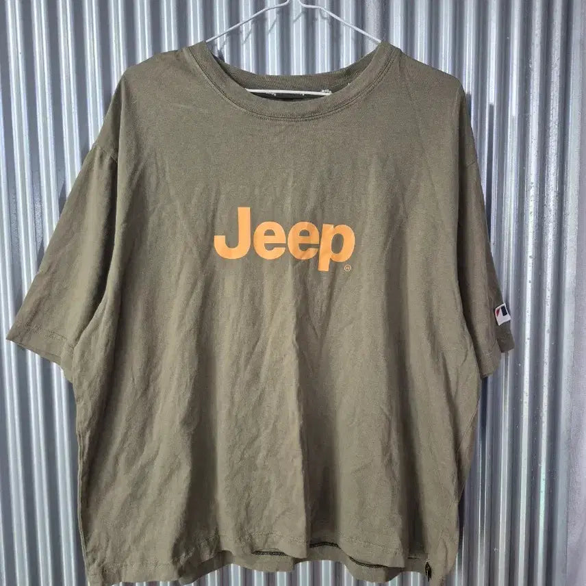[BUNJANG] Jeep Women's Short-Sleeve T-Shirt Khaki (XL) / 2XL 지프 여성 반팔티 카키색