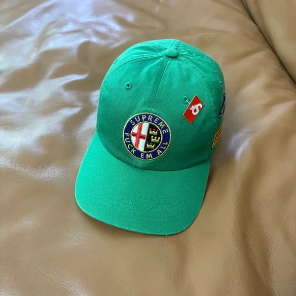 [BUNJANG] Supreme 6-Panel Racing Washed Green Cap 23SS / 슈프림 6패널 볼캡 모자 레이싱 워시드 그린 23SS