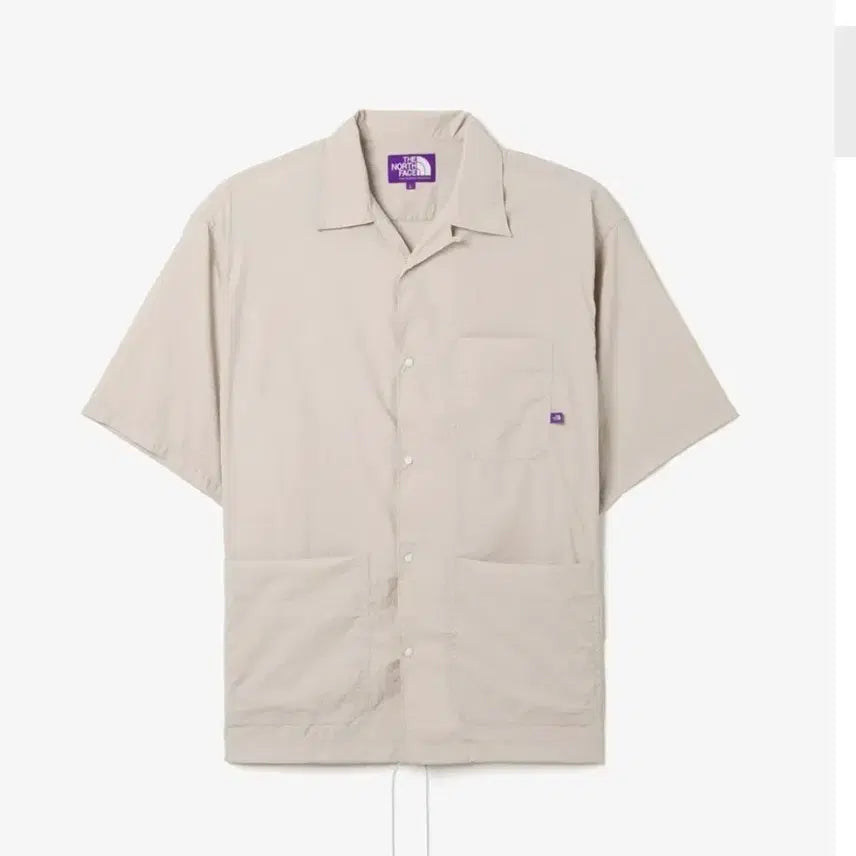 [BUNJANG] The North Face Purple Label Nylon Taffeta Field Short Sleeve Shirt - Light Gray (L) / [새상품/L] 노스페이스 퍼플라벨 나일론 타페타 필드 숏슬리브 셔츠