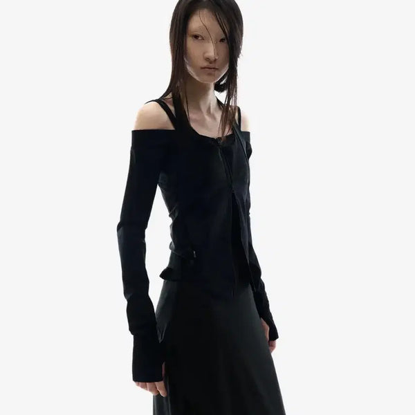 [BUNJANG] Oh!HOHS Off-Shoulder Halter Jacket / 오호스 오프숄더 홀터 자켓