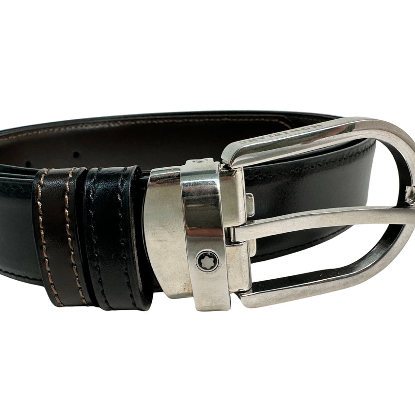 [BUNJANG] Montblanc Emblem Reversible Cutting Belt / 몽블랑 엠블럼 리버서블 컷팅 벨트128135 6TMOT20156