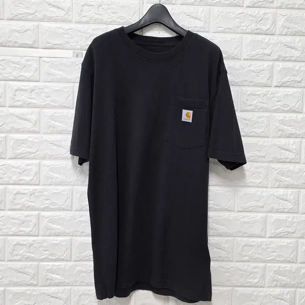 [BUNJANG] Carhartt Black Short Sleeve T-Shirt / M 칼하트 블랙 반팔 티 E8