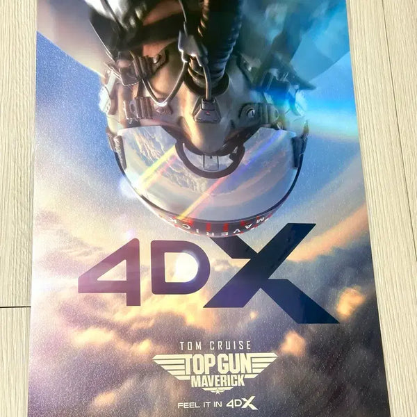 [BUNJANG] Top Gun Maverick 4DX Re-release Poster (A3) / [초희귀한정판]영화 탑건 매버릭 4DX 재개봉 포스터(A3)