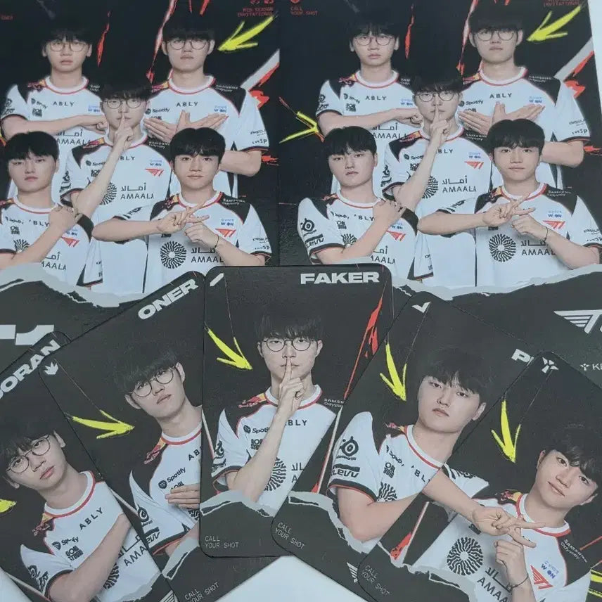 [BUNJANG] MSI T1 Photocard 5 Member Set (Doran, Oner, Faker, Peyz, Keria) / T1 MSI 포토카드 5종 세트(도오페페케)