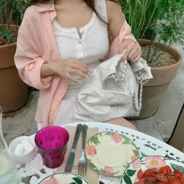 [BUNJANG] Leeds The Wish Lace Shirt Peach / Leeds 리즈 더위시 레이스 셔츠 피치