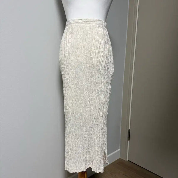 [BUNJANG] Your Ivory Shirring Long Skirt / Your 아이보리 주름 롱스커트