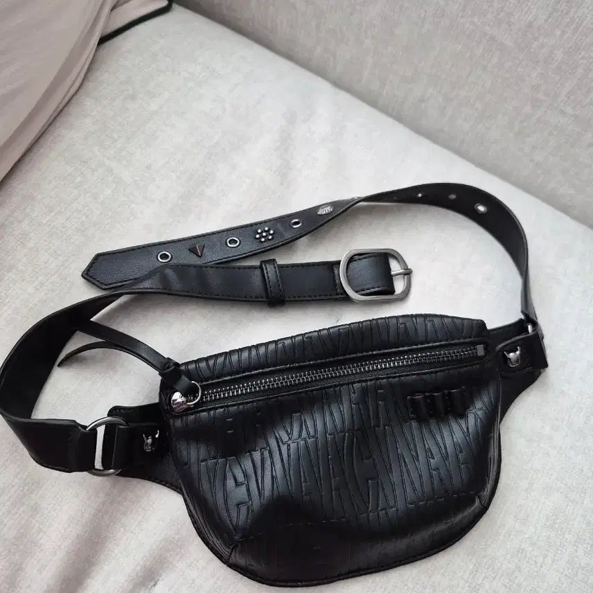 [BUNJANG] Wacko Maria Black Belt Bag / 왁 벨트백